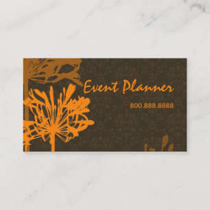 Retro-Floral-Visitenkarte Visitenkarte