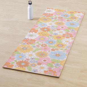Retro Floral Yogamatte