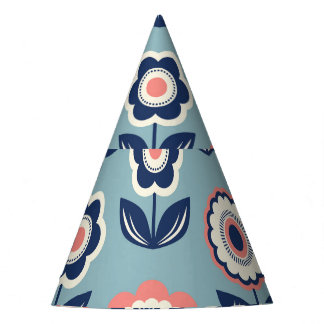 Retro Floral: Zeitloser Musterarm Partyhütchen