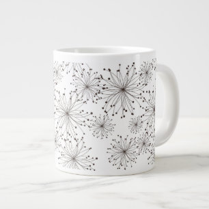 Retro-floraler Hintergrund Jumbo-Tasse