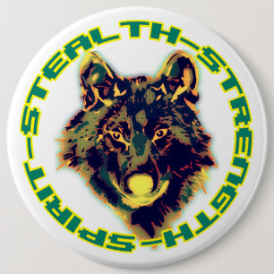 retro florales Design Button