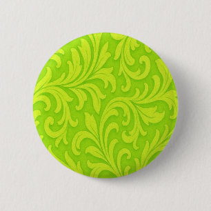 retro florales Design Button