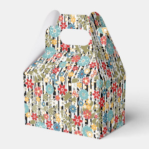 Retro, florales Retro Geschenkschachtel