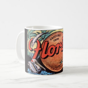 Retro Florida Orange Kaffeetasse