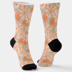 Retro Flower Garden Muster Socken