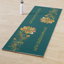 Retro Flower Power Rankenrand 1 + Ihr Text