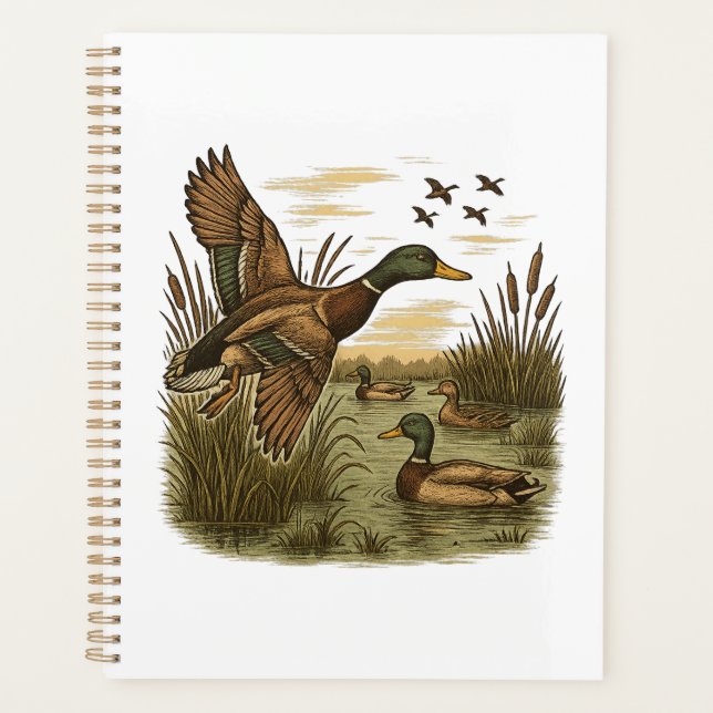 Retro-Flug-Entenjagd Planer (Vorderseite)