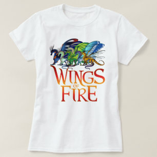 Retro Flügel des Feuers Alle zusammen Königin von T-Shirt