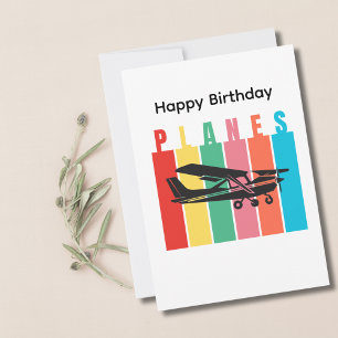 Retro-Flugzeug Cessna Luftfahrt Geburtstag