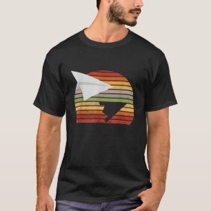 Retro-Flugzeug für Vintages Papier T-Shirt