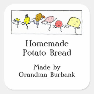Retro Foods Custom Baking or Canning Aufkleber