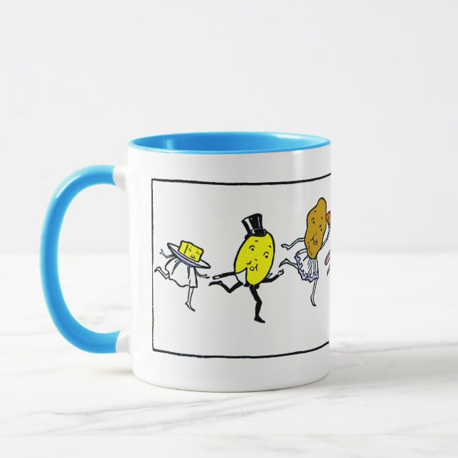 Retro Foods Kitchen Art Kaffee Tasse (Links)