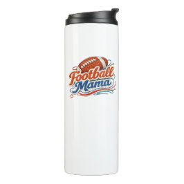 Retro Football Mama Muttertag Thermosbecher