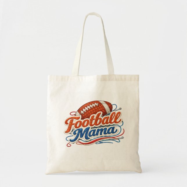 Retro Football Mama  Tragetasche (Vorne)