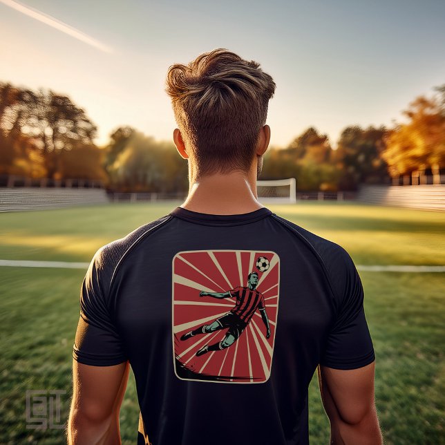 Retro Football Soccer Header Glory T-Shirt (Von Creator hochgeladen)