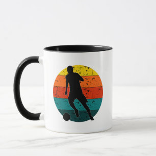 Retro Football Soccer Shooter Einfache Retro-Far Tasse