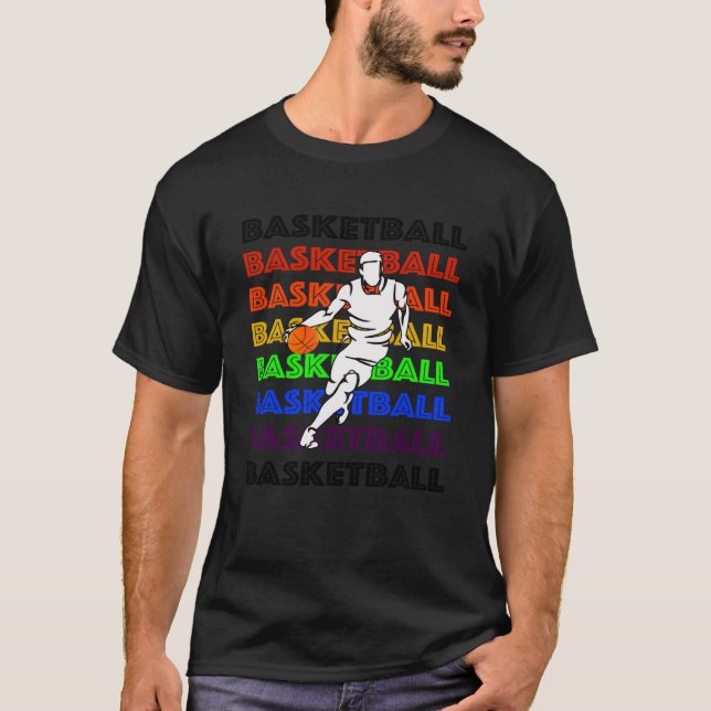 Retro for Passionate Basketball T-Shirt (Vorderseite)