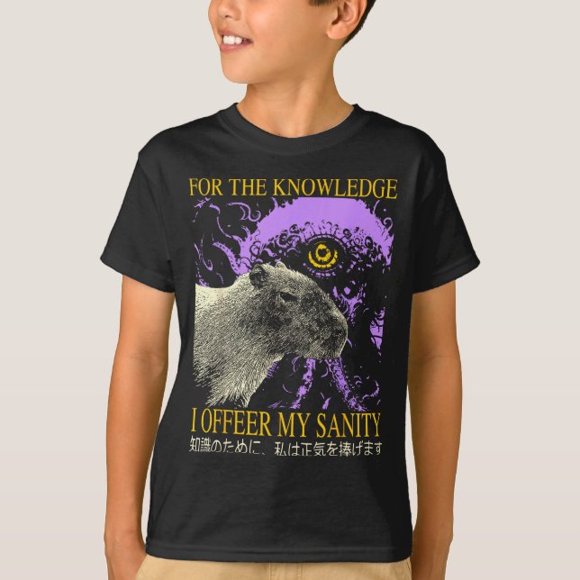 Retro For The Knowledge I Offer My Sanity Japanese T-Shirt (Vorderseite)