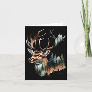 Retro Forest Trees Outdoor Nature Wandern Karte