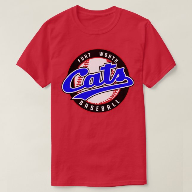 Retro Fort Worth Cats Baseball TShirt (Design vorne)