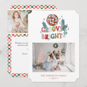 Retro-Foto-Collage-Feiertagskarte Feiertagskarte