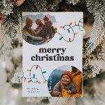 Retro Foto Frohe Weihnachtskarte Feiertagskarte<br><div class="desc">Foto Weihnachtskarte - Bereit,  von Ihnen personalisiert zu werden!</div>