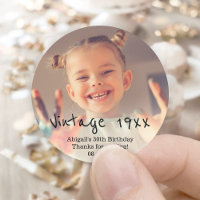 Retro-Foto im Vintagen Jahr Snapshot Geburtstagspa