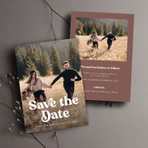 Retro-Foto Save the Date