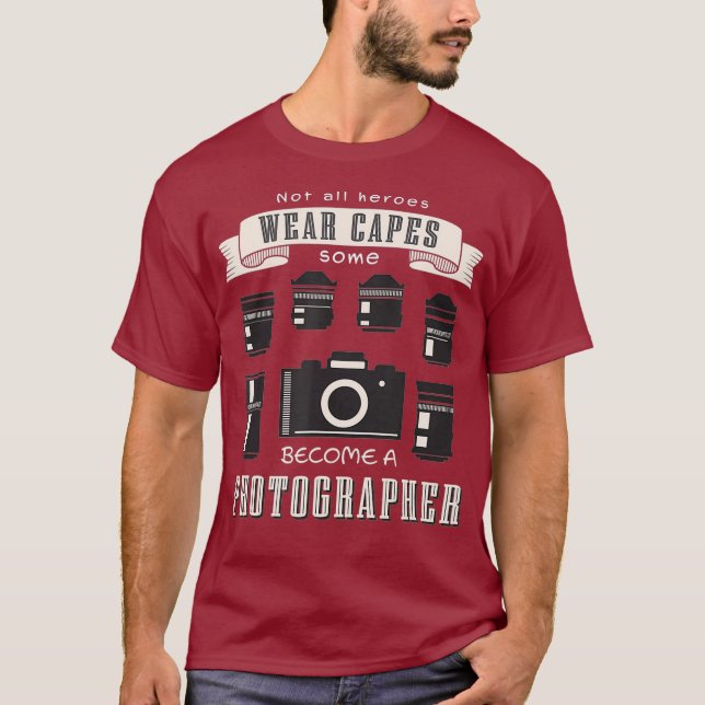 Retro Fotografen sind Helden T-Shirt (Vorderseite)