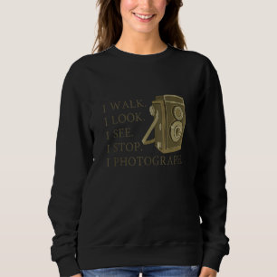 Retro Fotografie Alte Kamera Fotograf Inspirin Sweatshirt