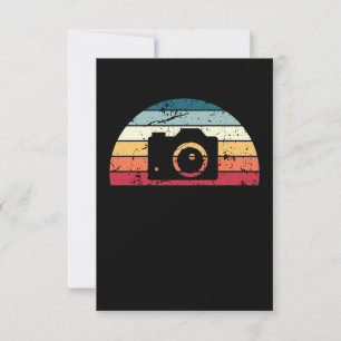 Retro-Fotografie Sonnenuntergang Vintage-Fotograf Dankeskarte