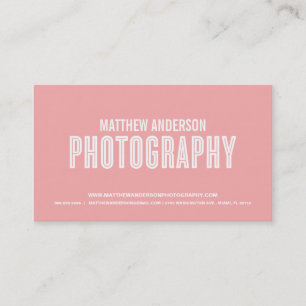 RETRO   FOTOGRAFISCHE GESCHÄFTSKARTE VISITENKARTE