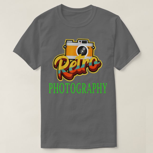 Retro Fotografy Day Gift Camera Fotograf T-Shirt (Design vorne)