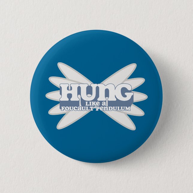 Retro Foucault Pendel-Knopf Button (Vorderseite)