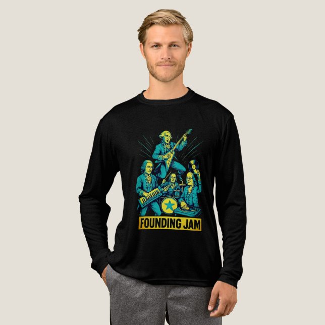Retro Foundations Vathers Rock Band Tri-Blend Shirt (Volle Vorderseite)