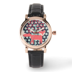 Retro Fox Armbanduhr