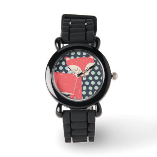 Retro Fox Armbanduhr
