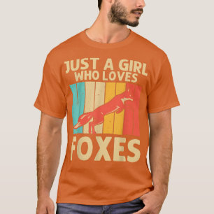 Retro Fox Design für Mädchen Kinder Frauen Wild Fo T-Shirt
