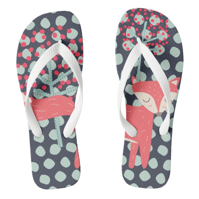 Retro Fox Flip Flops (Fußbett)