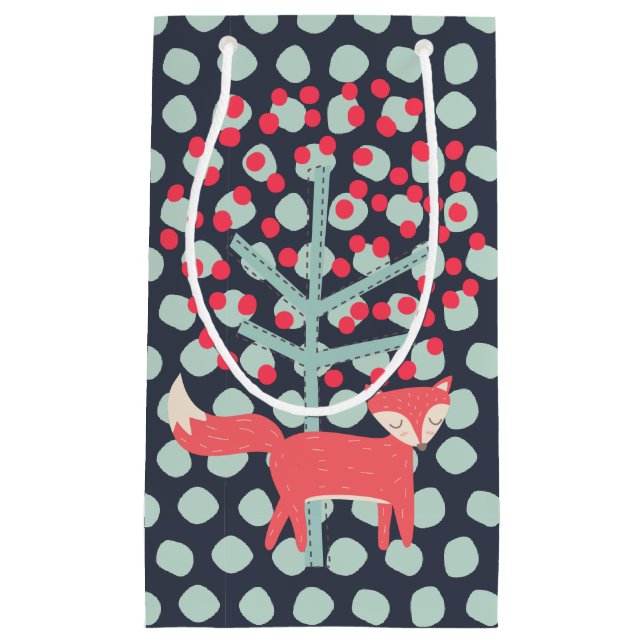 Retro Fox Kleine Geschenktüte (Vorderseite)