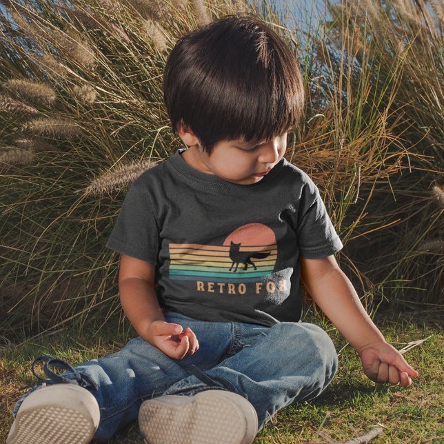 Retro Fox Kleinkind T-shirt (Von Creator hochgeladen)