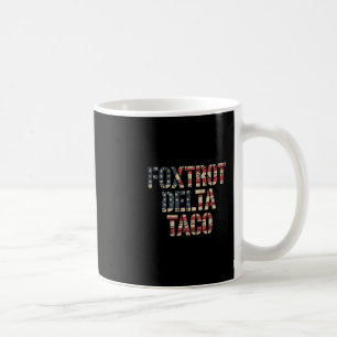 Retro Fox Red Delta Taco Lustig Trump Widerstehen Kaffeetasse