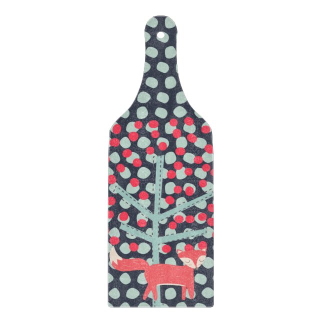 Retro Fox Schneidebrett (Vorderseite)