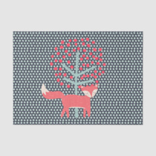 Retro Fox Seidenpapier