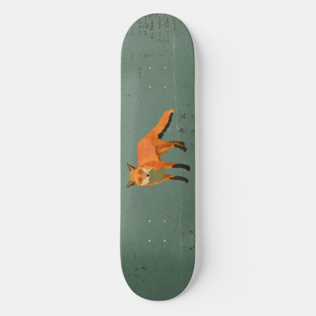 Retro Fox Skateboard (Vorderseite)