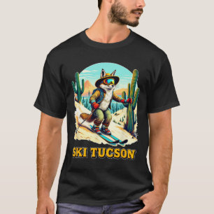 Retro Fox Ski in Tucson Wüste Abenteuer Ski Ar T-Shirt