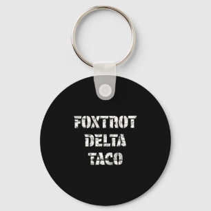 Retro Foxtrot Delta Taco Schlüsselanhänger