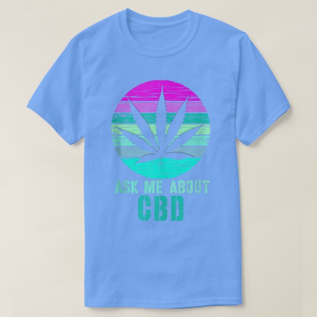 Retro Fragte mir über Cbd Cannabidiol Shirt 303 (Design vorne)