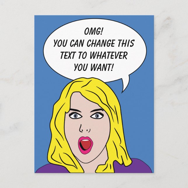 RETRO FRAMAN mit IHREM eigenen TEXT-Postkarte Postkarte (Vorderseite)