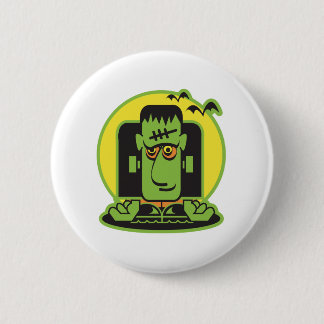 Retro-Frankenstein-Design Button